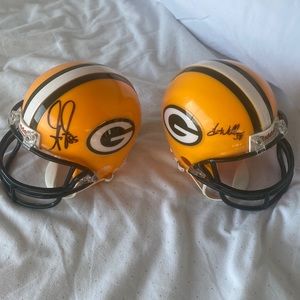 Signed Packers Mini Helmets